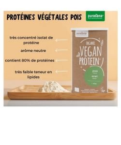 Pea plant proteins BIO, 400 g